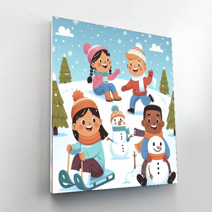 Winter Wonderland Excursion Painting Number Kit