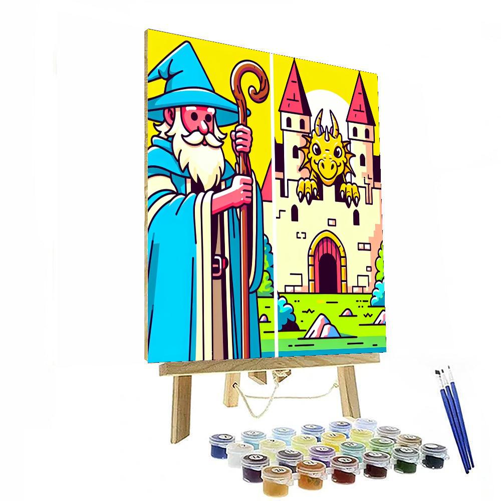 Medieval Magic Journey Paint By Numbers Art