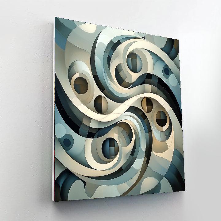 M.C. Escher Inspired The Illusion Of Infinity  Paint By Numbers Kits