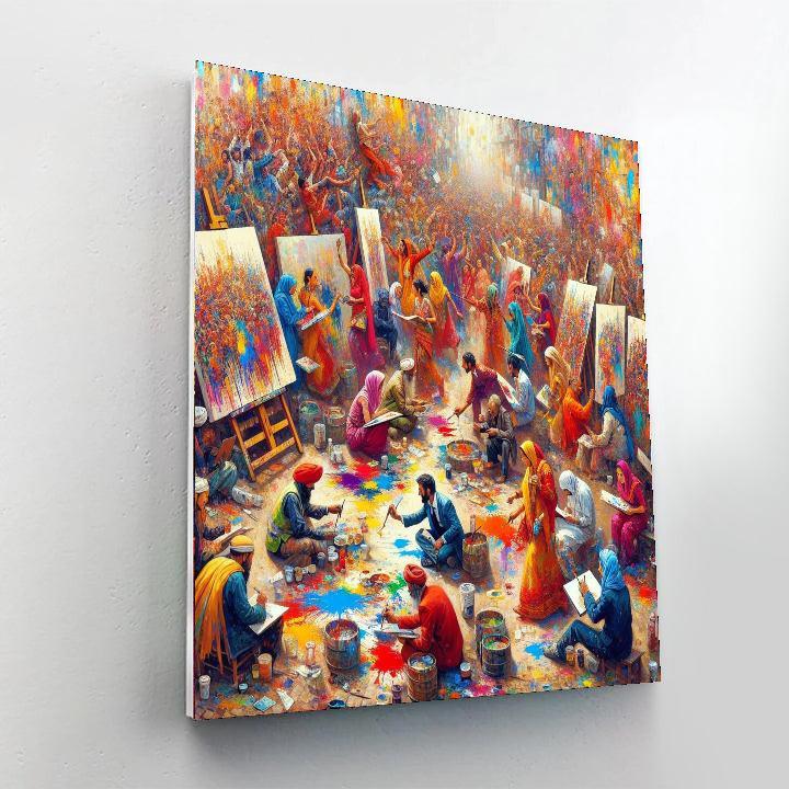 Vibrant Mexican Art Festival Paint By Numbers