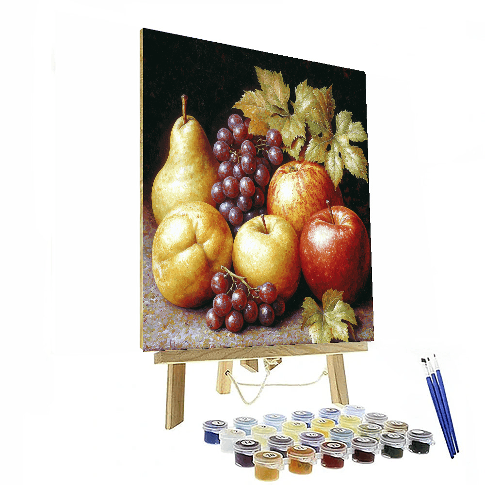 Leonardo Da Vinci Inspired Leonardo's Fruit Still Life  Paint By Numbers Kits