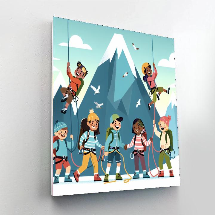 Mountain Explorer's Quest Number Painting