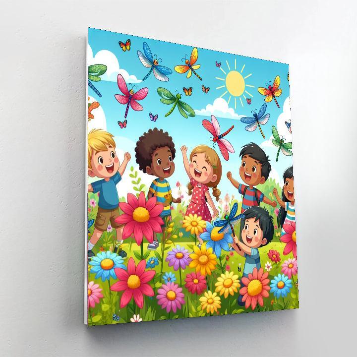 Delightful Dragonfly Dance Paint By Numbers