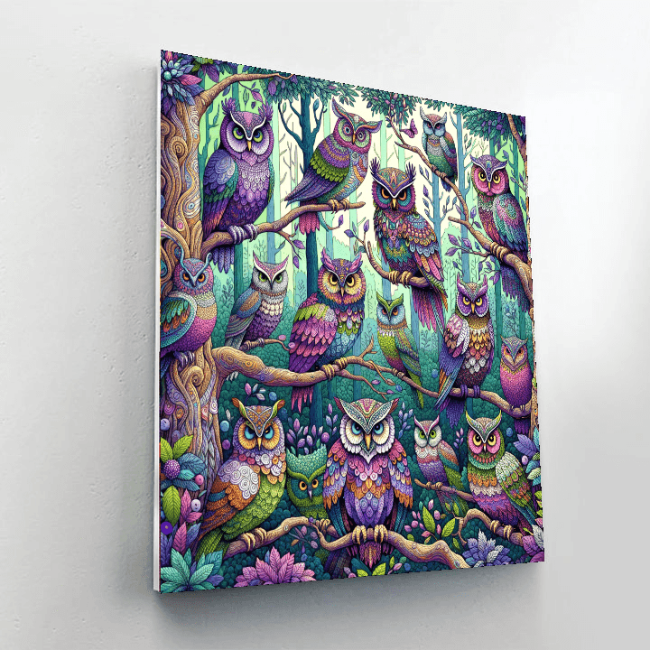 Whimsical Owl Fantasy Paint By Numbers Kits