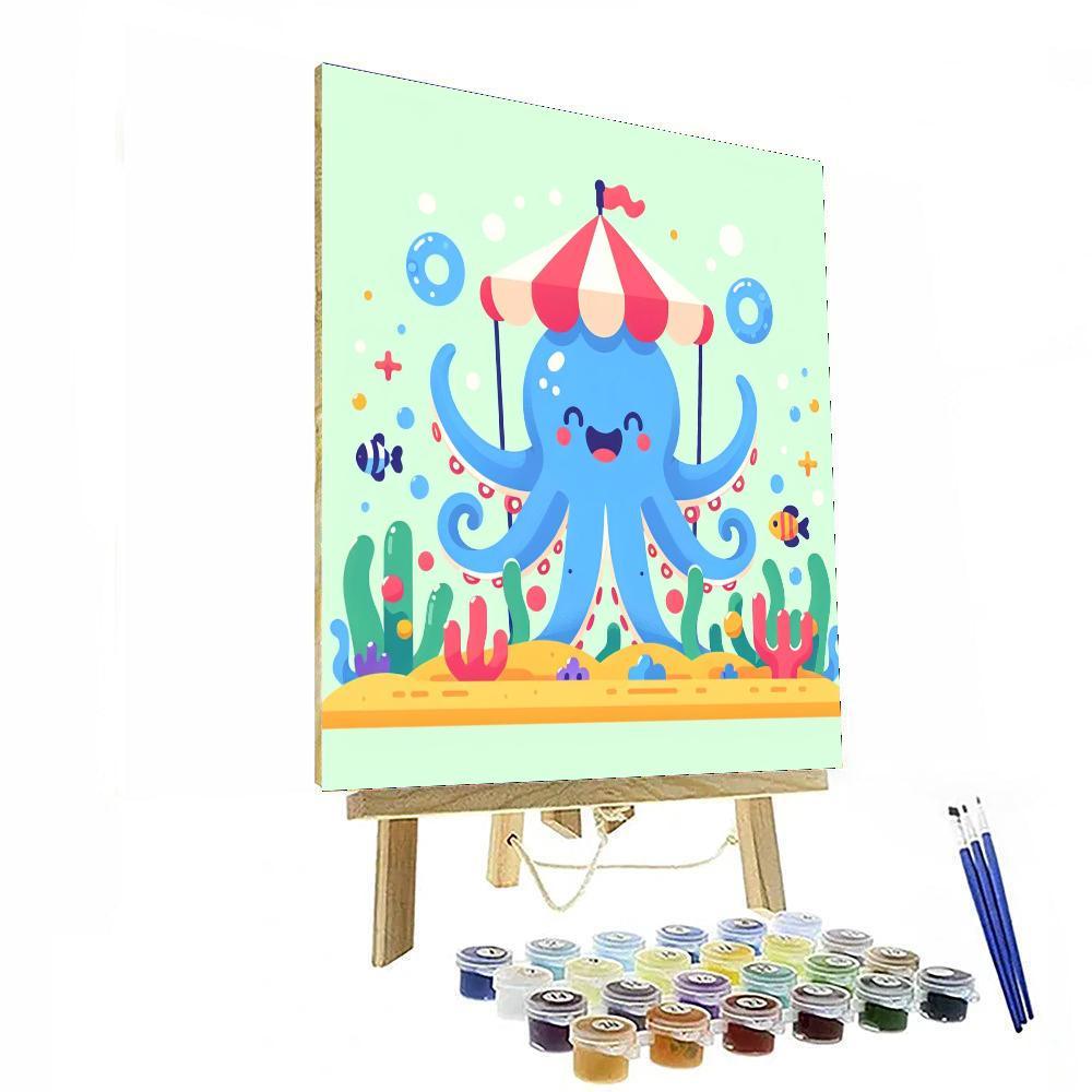 Cheerful Octopus Carnival Paint By Number