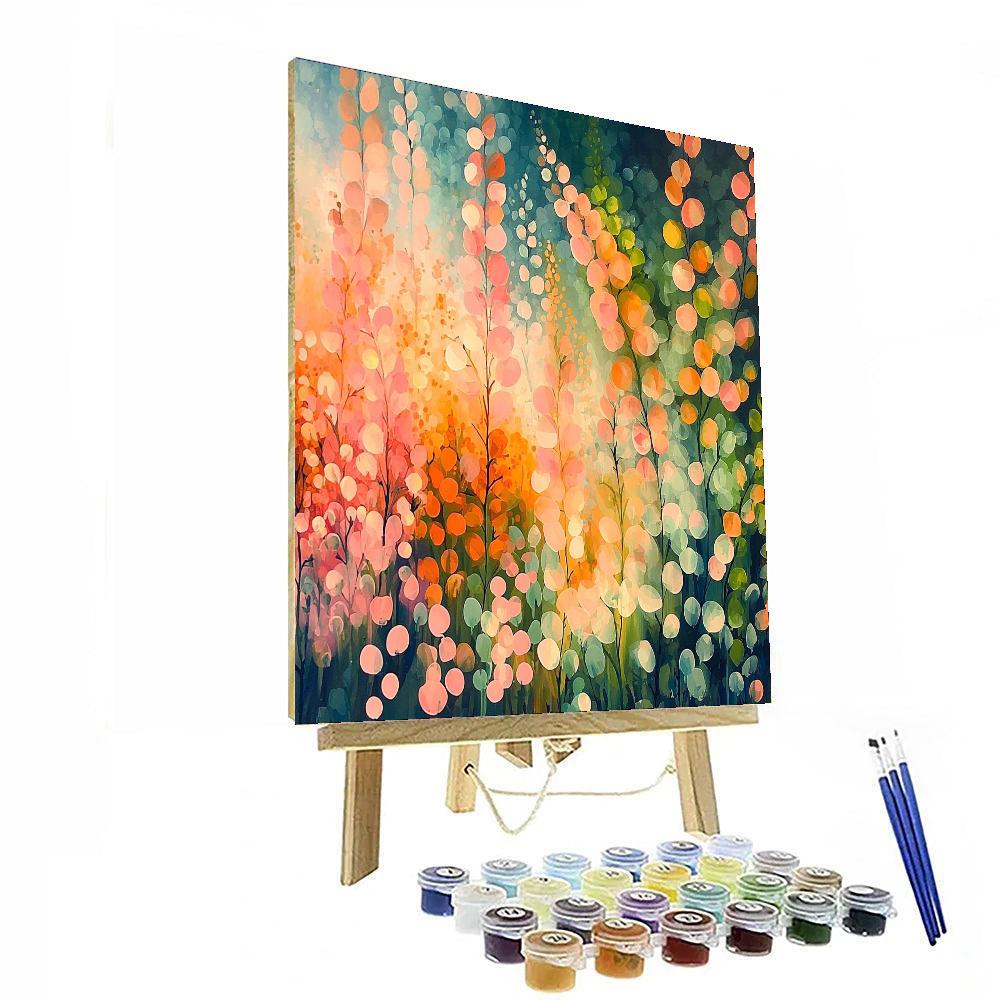 Georges Seurat Inspired Aurora Bloom  Paint By Numbers Art