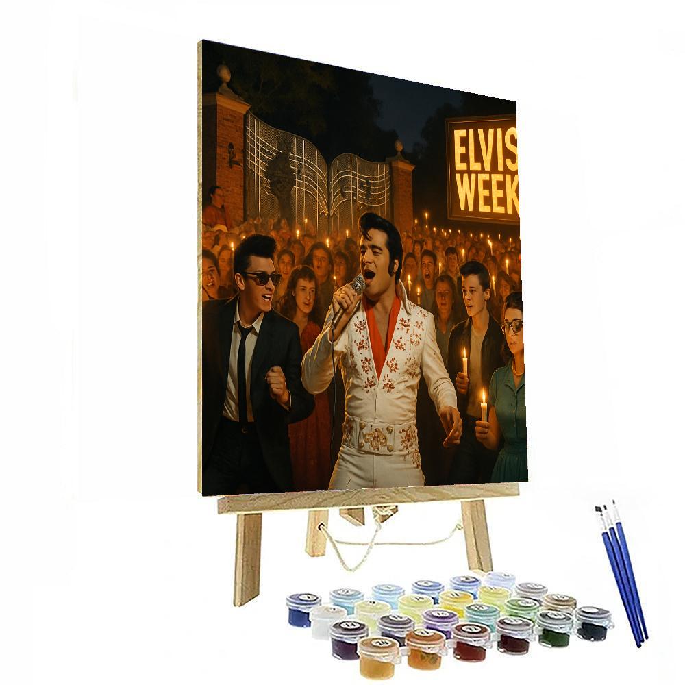 Elvis Week - Memphis Number Painting