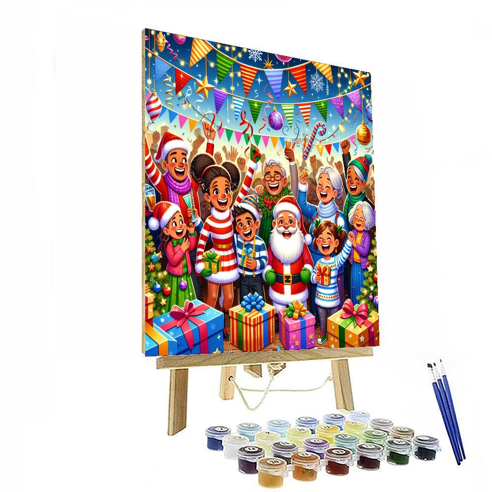 Magic Holiday Celebration Painting Number Kit