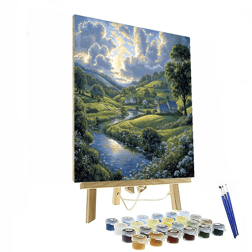 John Constable Inspired Charming Countryside Escape  DIY Paint By Numbers