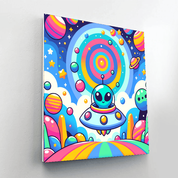 Charming Outer Space Paint By Number