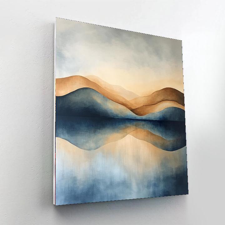 Nandalal Bose Inspired Tranquility In Abstraction  Paint By Numbers