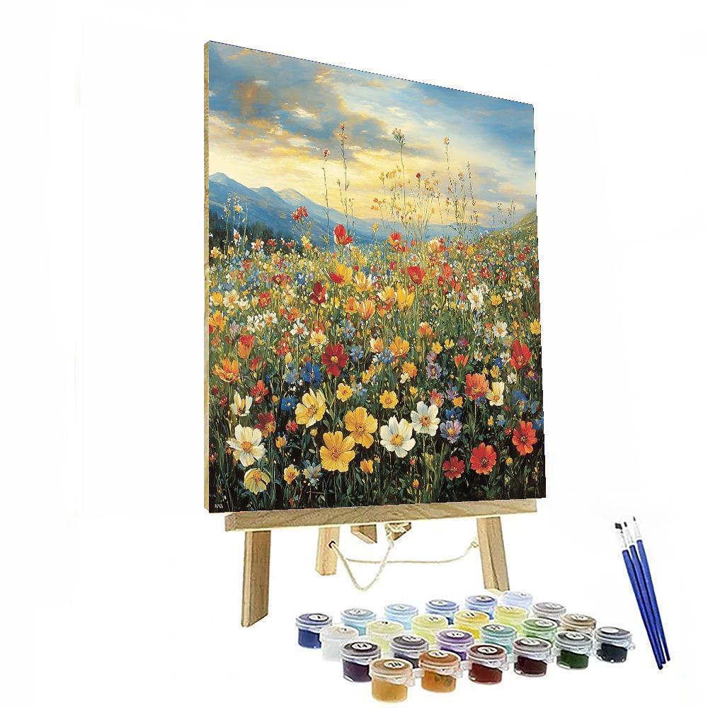 Leonardo Da Vinci Inspired Ephemeral Meadows  Paint By Number