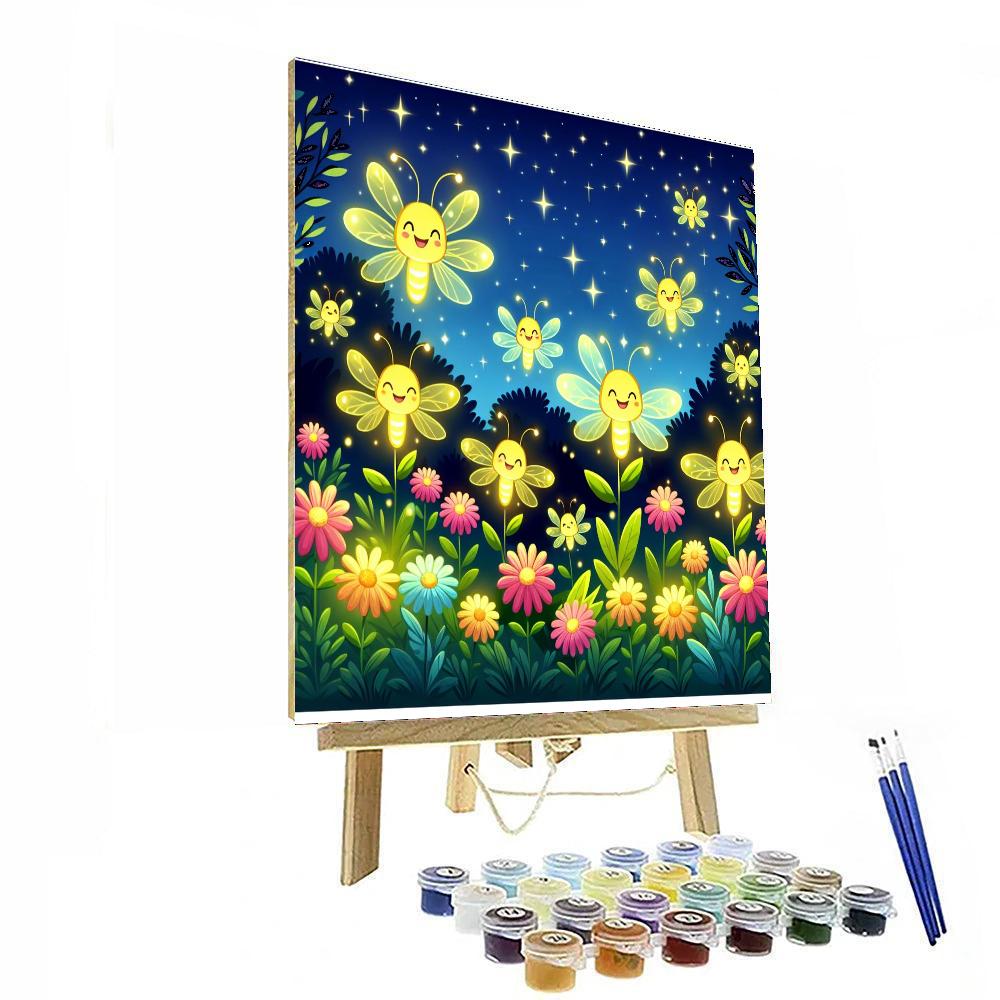 Merry Firefly Festival Paint By Numbers Art