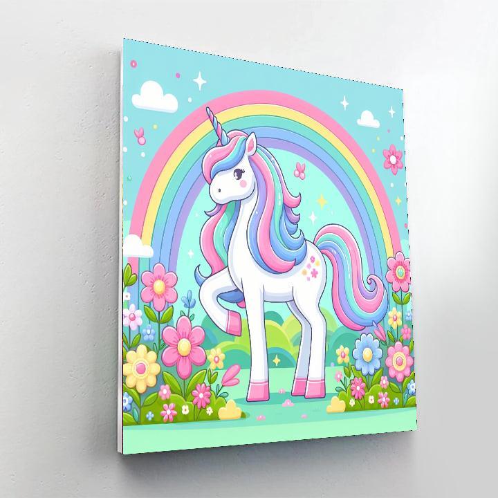 Mystic Unicorn Meadow Numbered Painting Kits