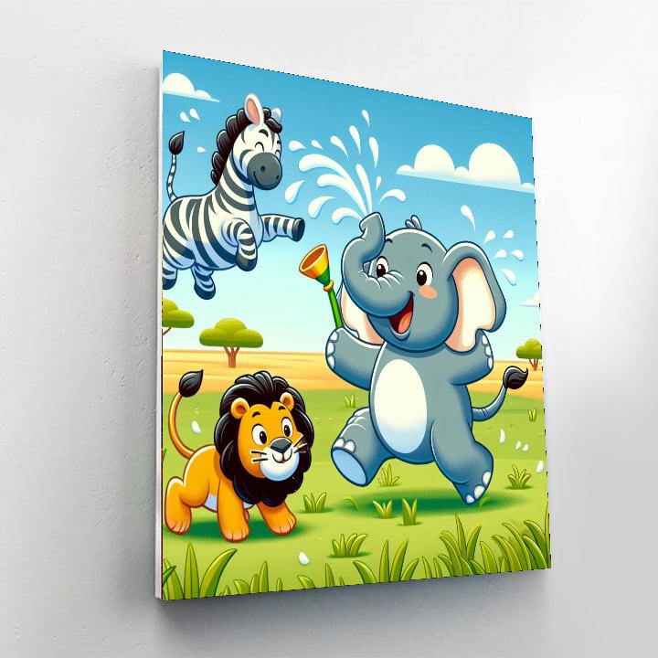 Sunny Safari Fun Paint By Numbers