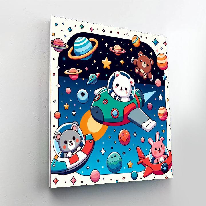 Space Animals Galactic Journey Paint By Number