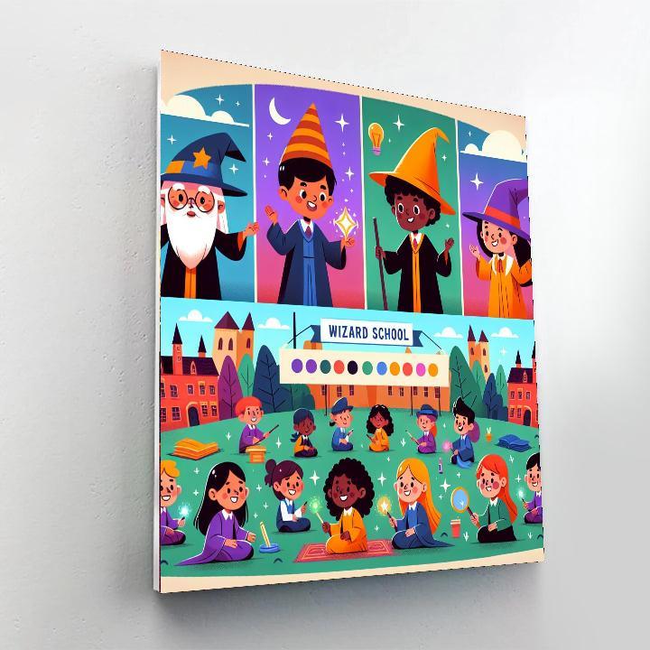 Wondrous Wizard School Paint By Numbers Kits