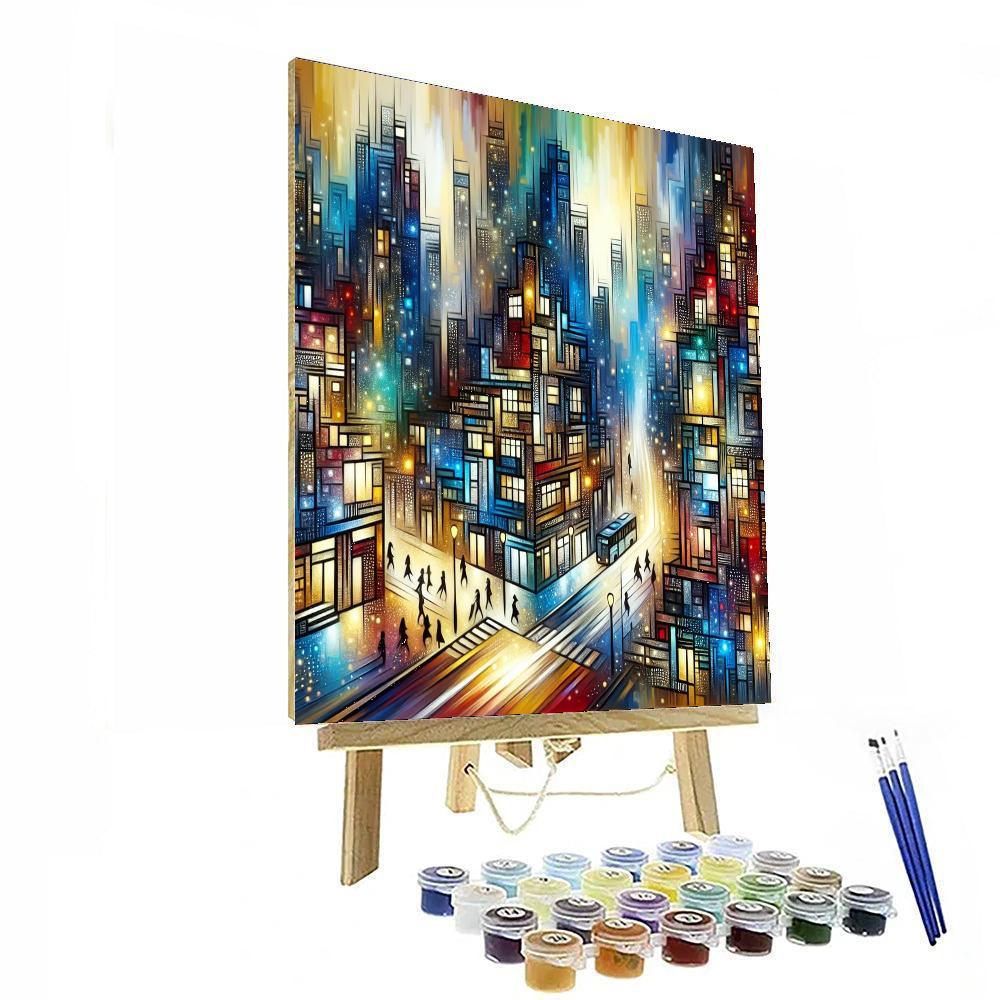 Captivating City Life Paint By Color
