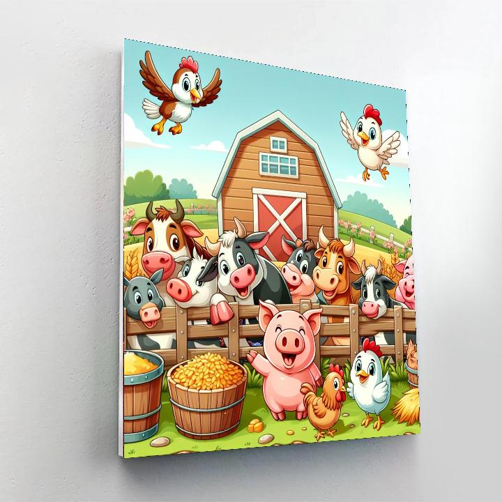 Giddy Farmyard Fun Paint By Color