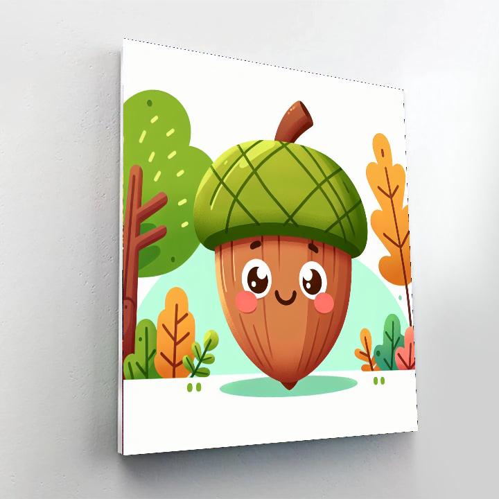 Joyful Acorn Painting By Numbers Kit