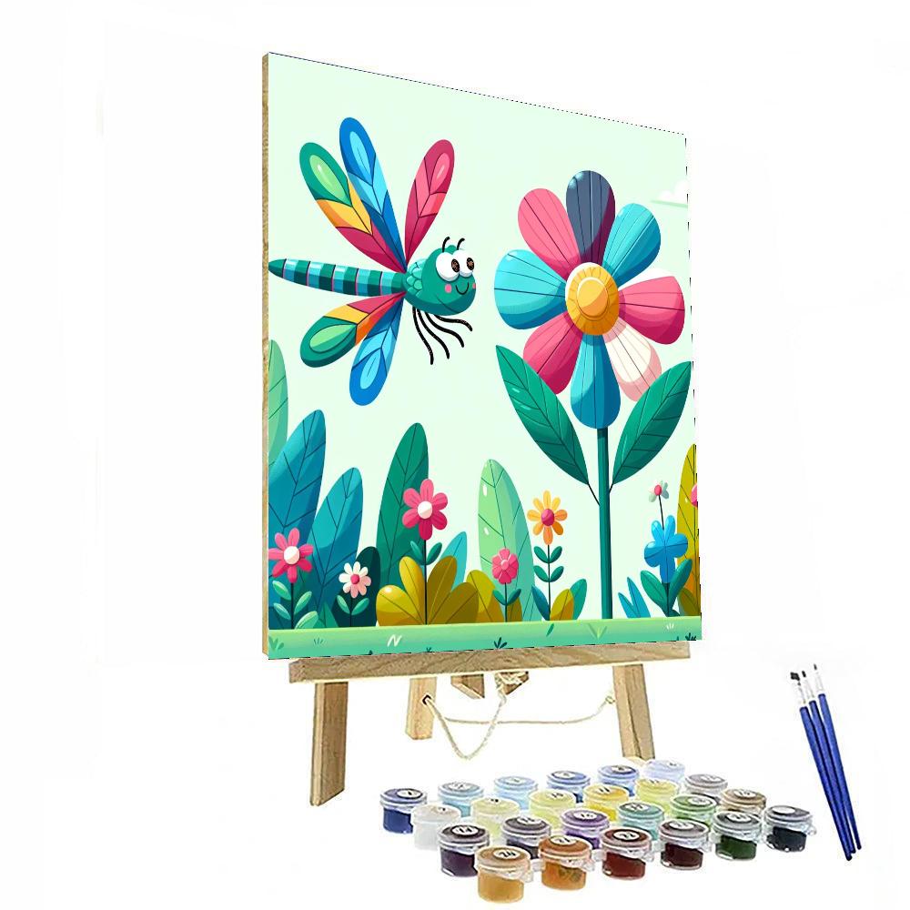 Doodle Dragonfly Painting By Numbers Kit