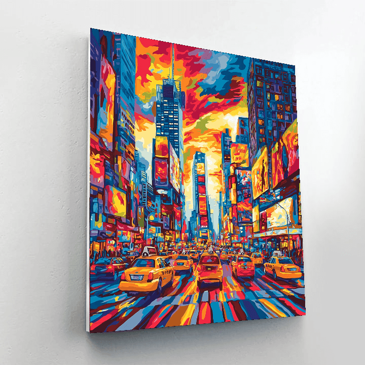 Georgia O'Keeffe Inspired Dynamic Urban Life  Paint By Number