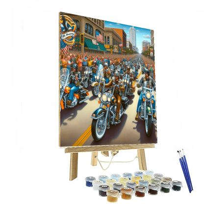 Harley Davidson 110th Anniversary Rally Painting By Numbers Kit