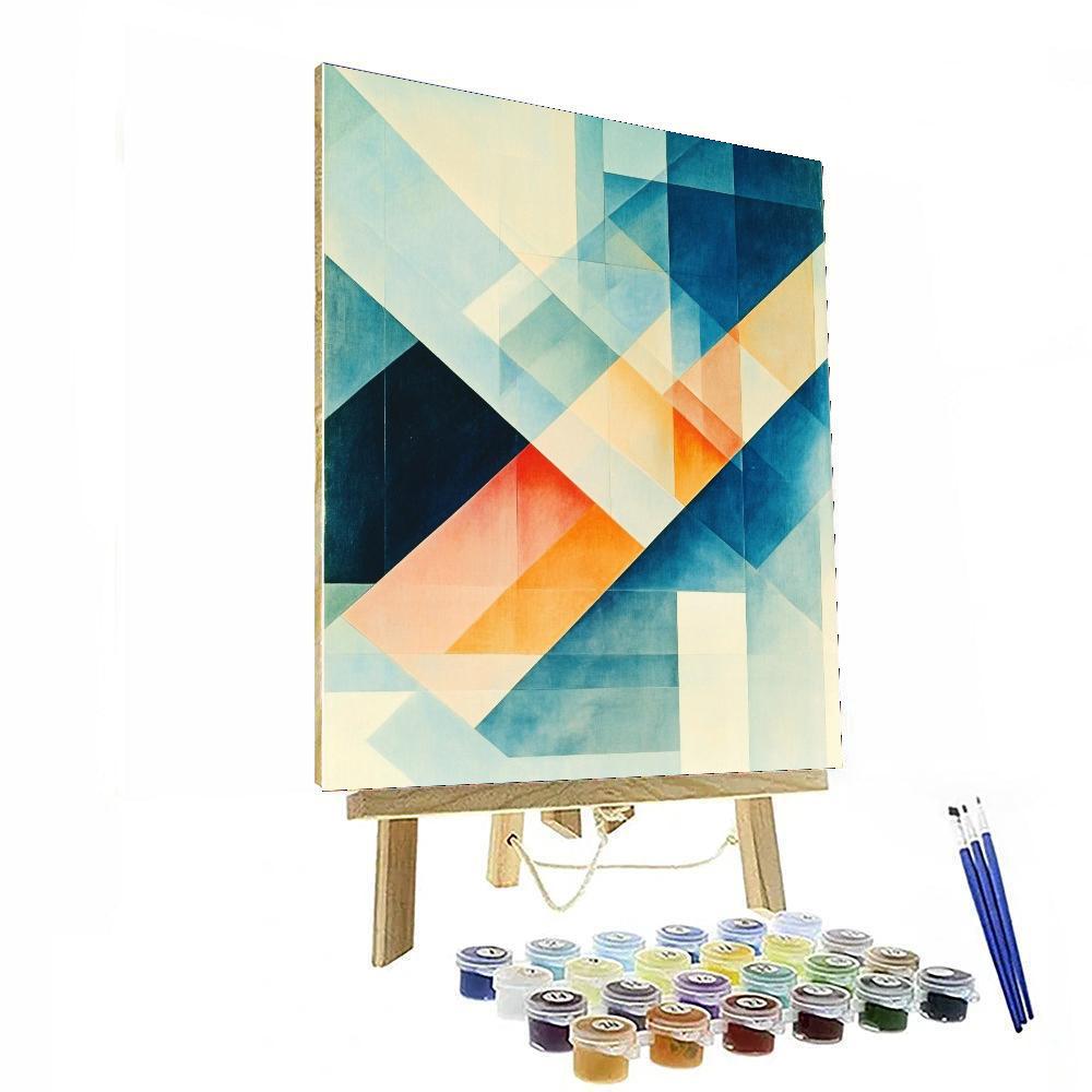 Kazimir Malevich Inspired Infinite Perspectives  DIY Paint By Numbers