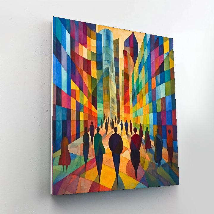 Umberto Boccioni Inspired Dynamic Metropolis Streets  Paint By Numbers