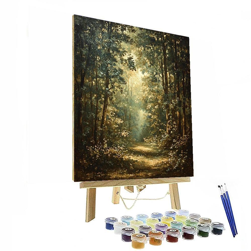 Michelangelo Inspired Forest Reverence  Paint By Color