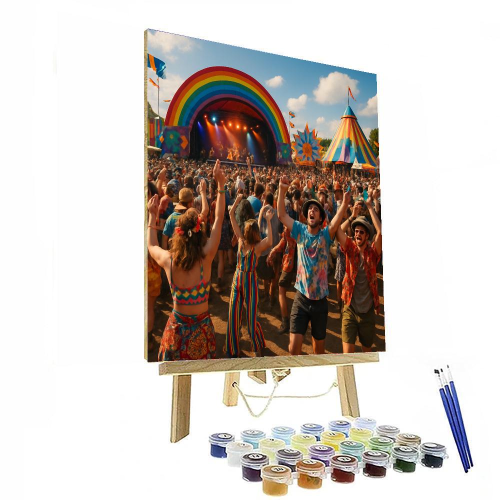 Festival Of Glastonbury Painting By Numbers Kit