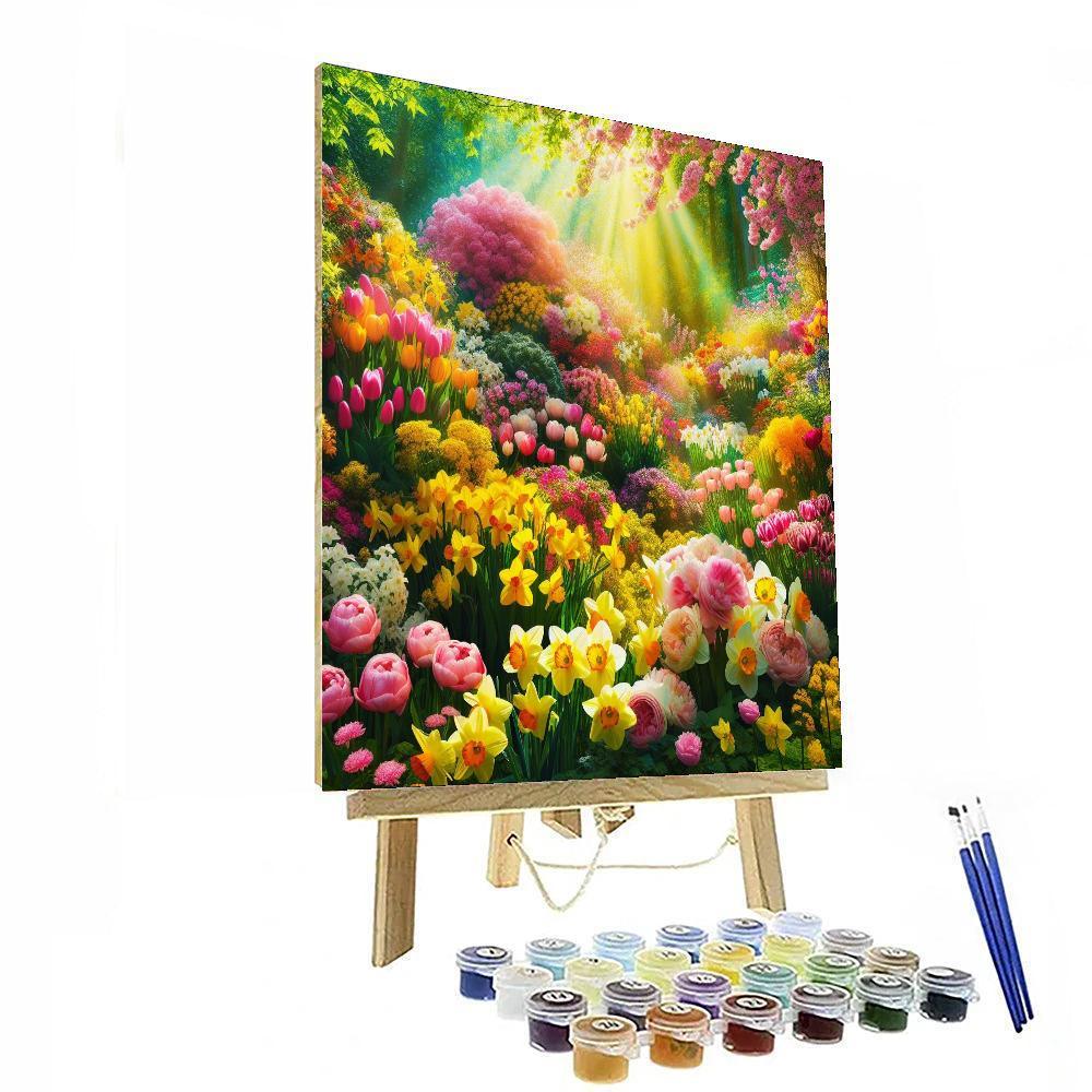 Spring Garden Celebration Painting By Numbers Kit