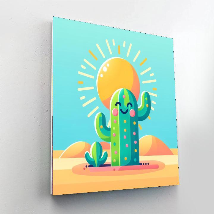 Cheery Cactus Paint By Number