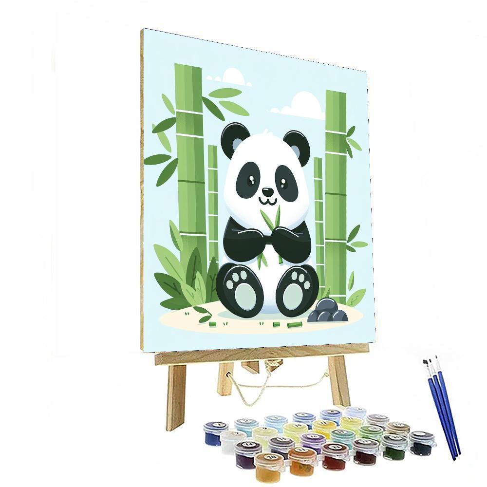 Cuddle Up Panda Number Painting