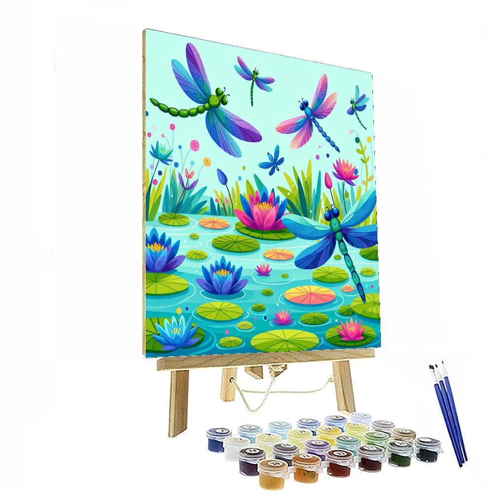 Daring Dragonflies Paint By Numbers Art