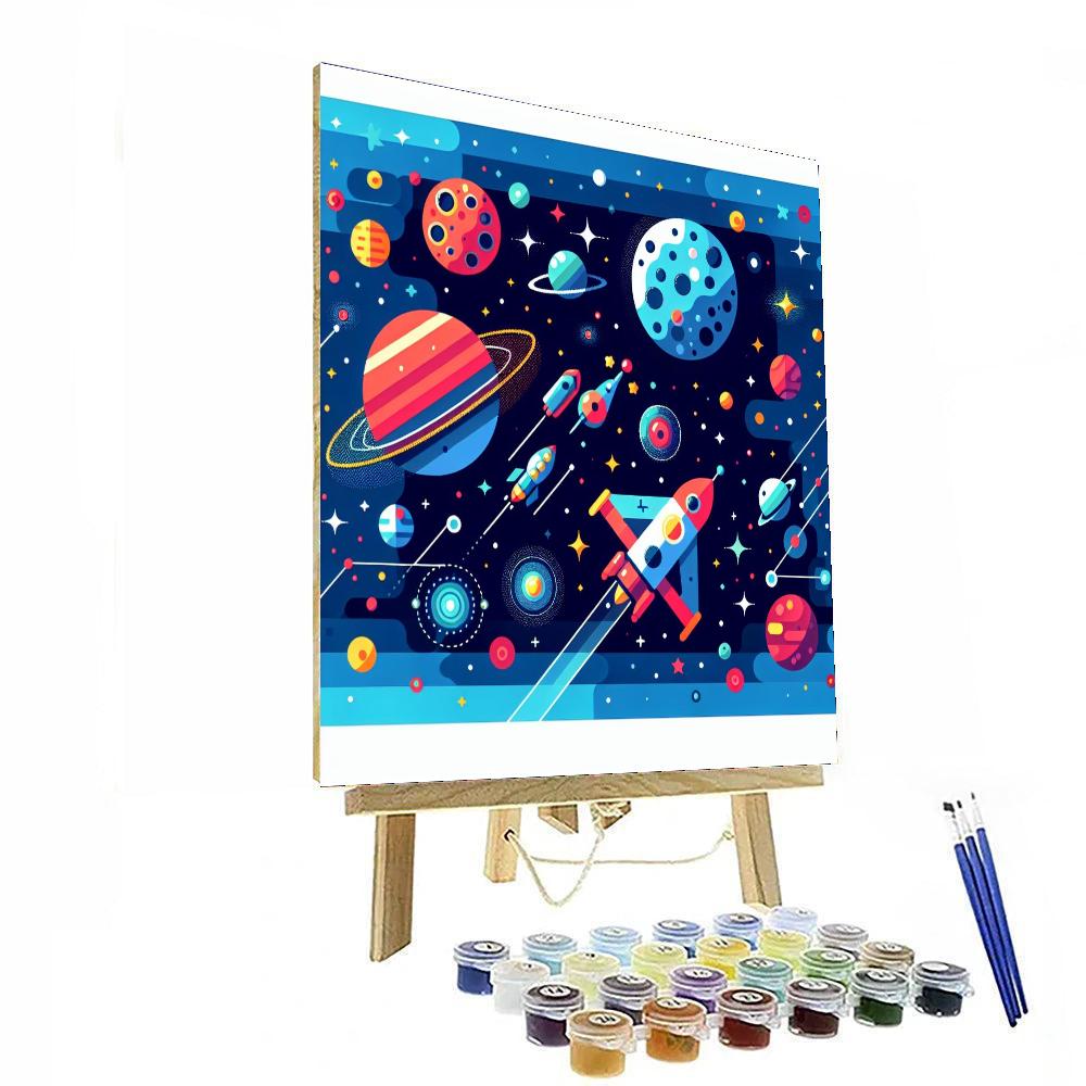Galactic Travel Paint By Numbers
