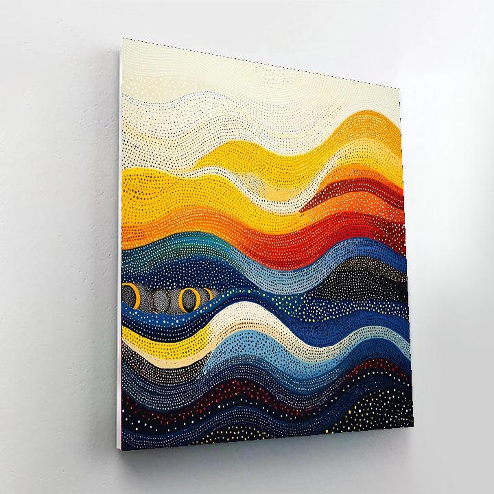 Yayoi Kusama Inspired Ethereal Waves Of Repetition  Paint By Number