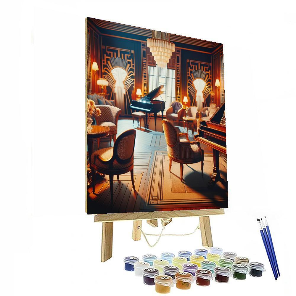Elegant Jazz Era Lounge Number Painting