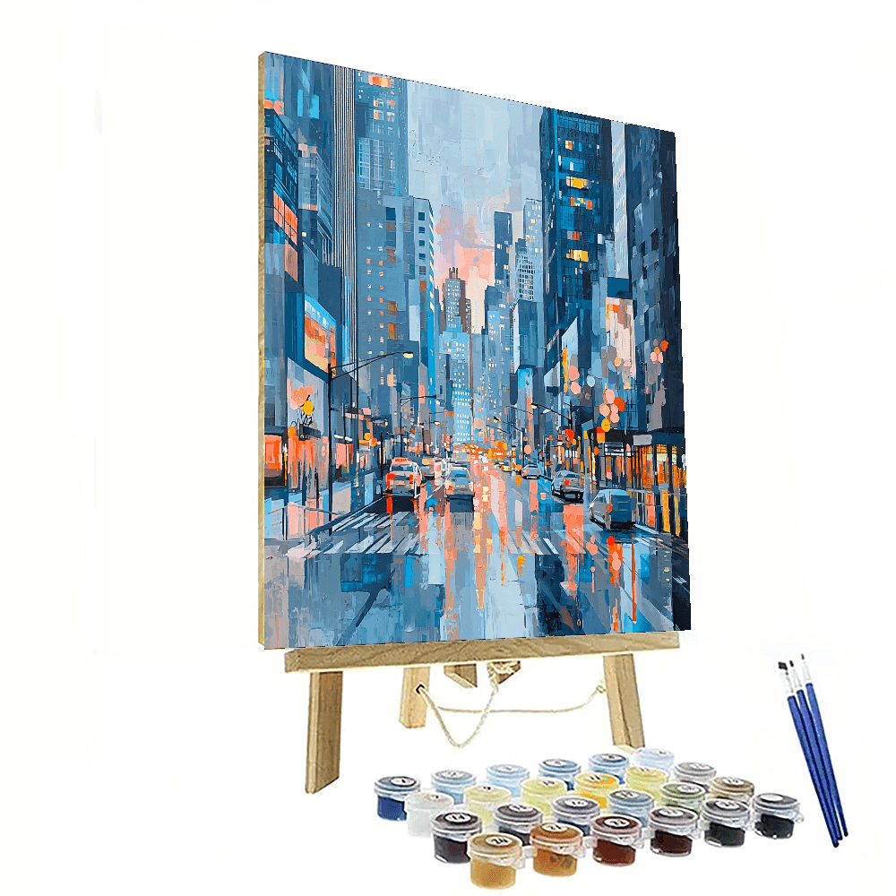 Charles Sheeler Inspired Modern Cityscape - DIY Painting By Numbers Kit