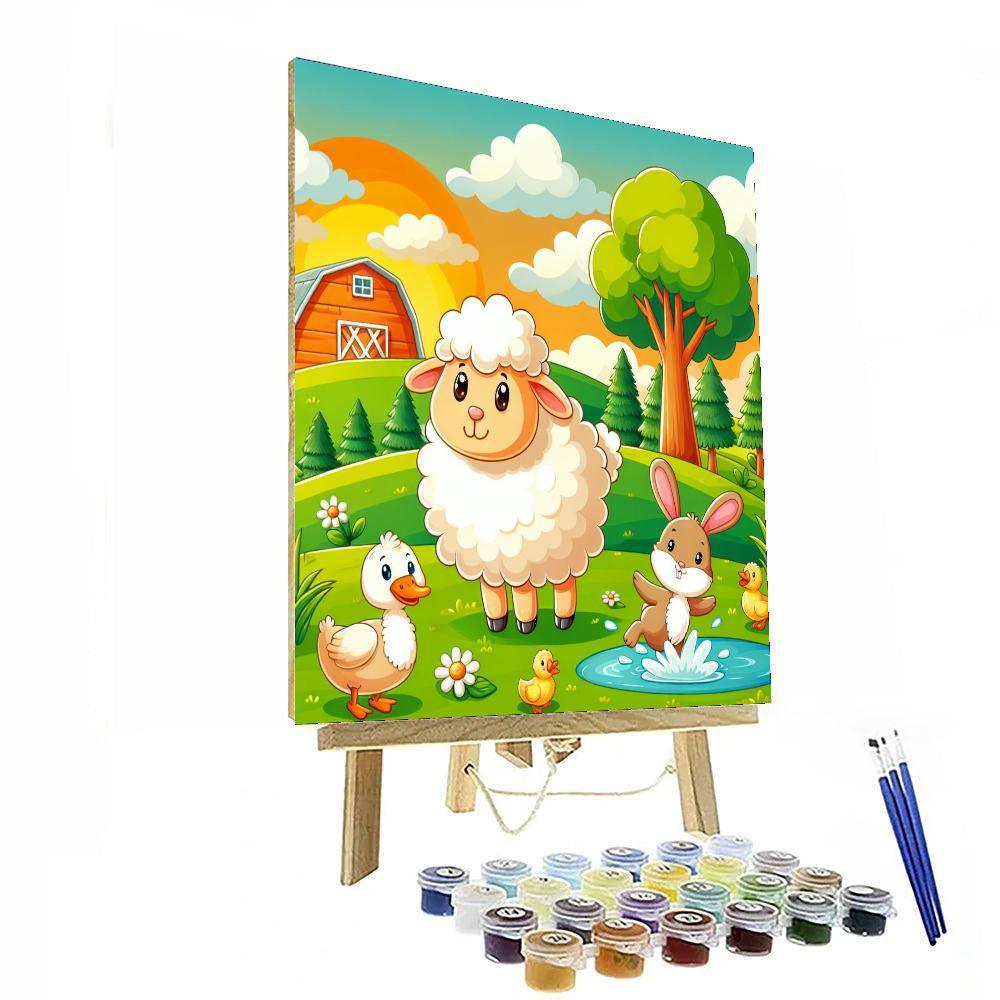 Cuddly Critters Farm Paint By Color