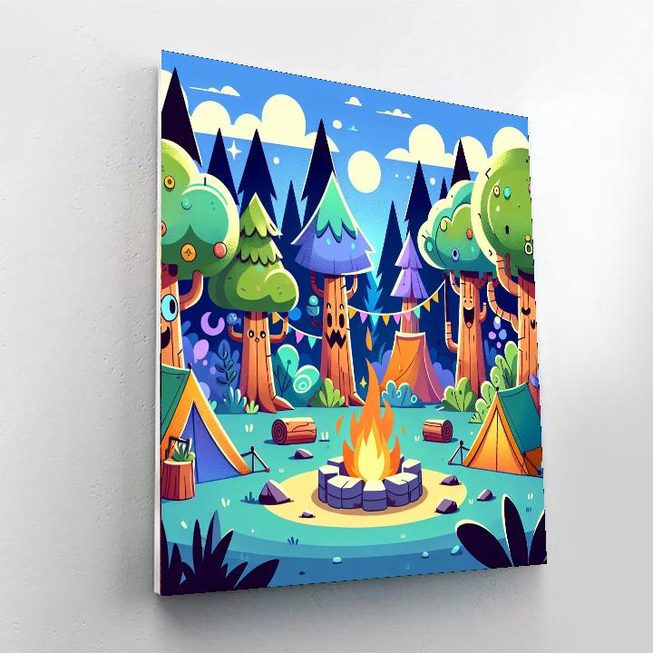 Forest Fantasy Campout Painting By Numbers Kit