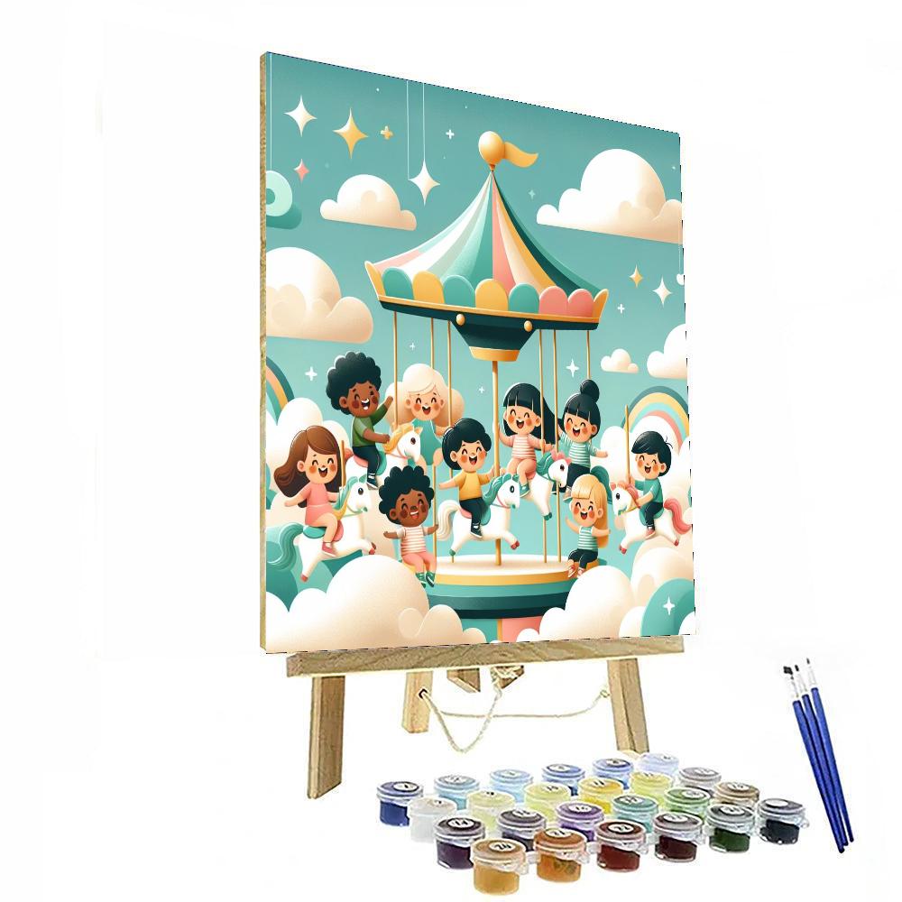 Cloud Carousel Of Dreams Numbered Painting Kits