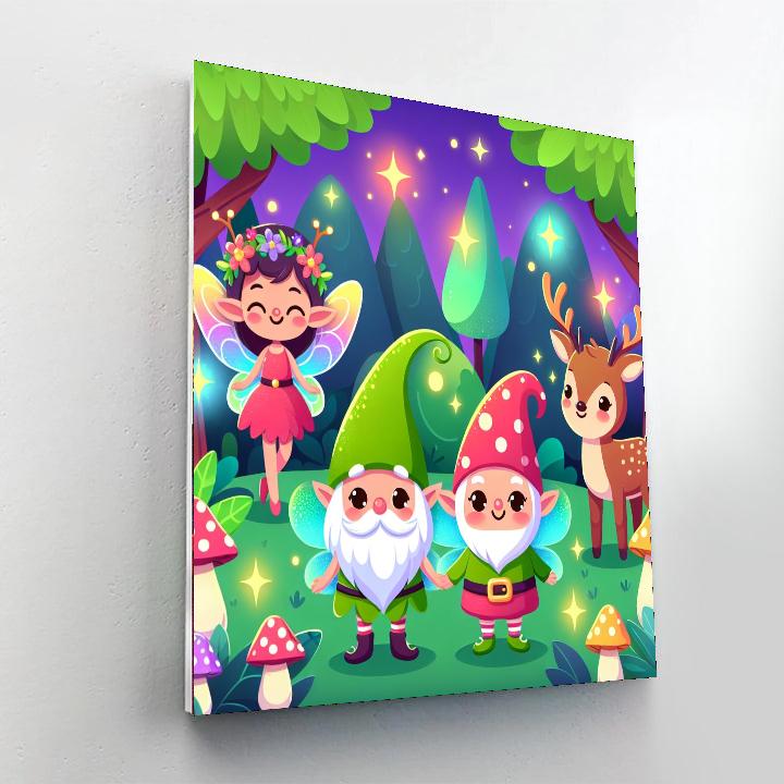 Magical Forest Enchantment Painting Number Kit