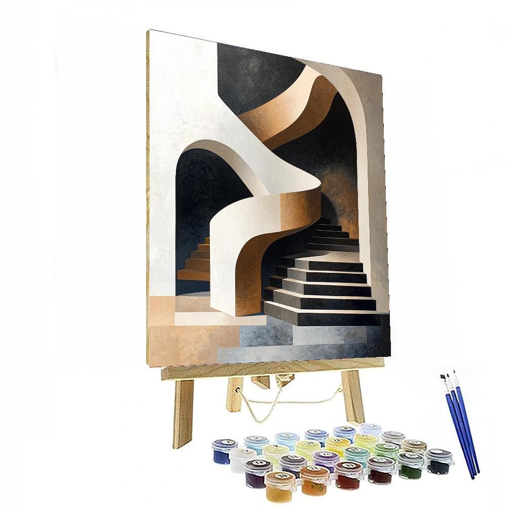 M.C. Escher Inspired Surreal Dimensions  Paint By Numbers