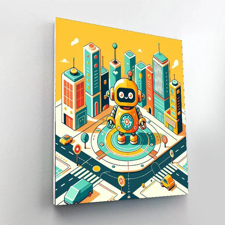 Robot City Innovators DIY Paint By Numbers