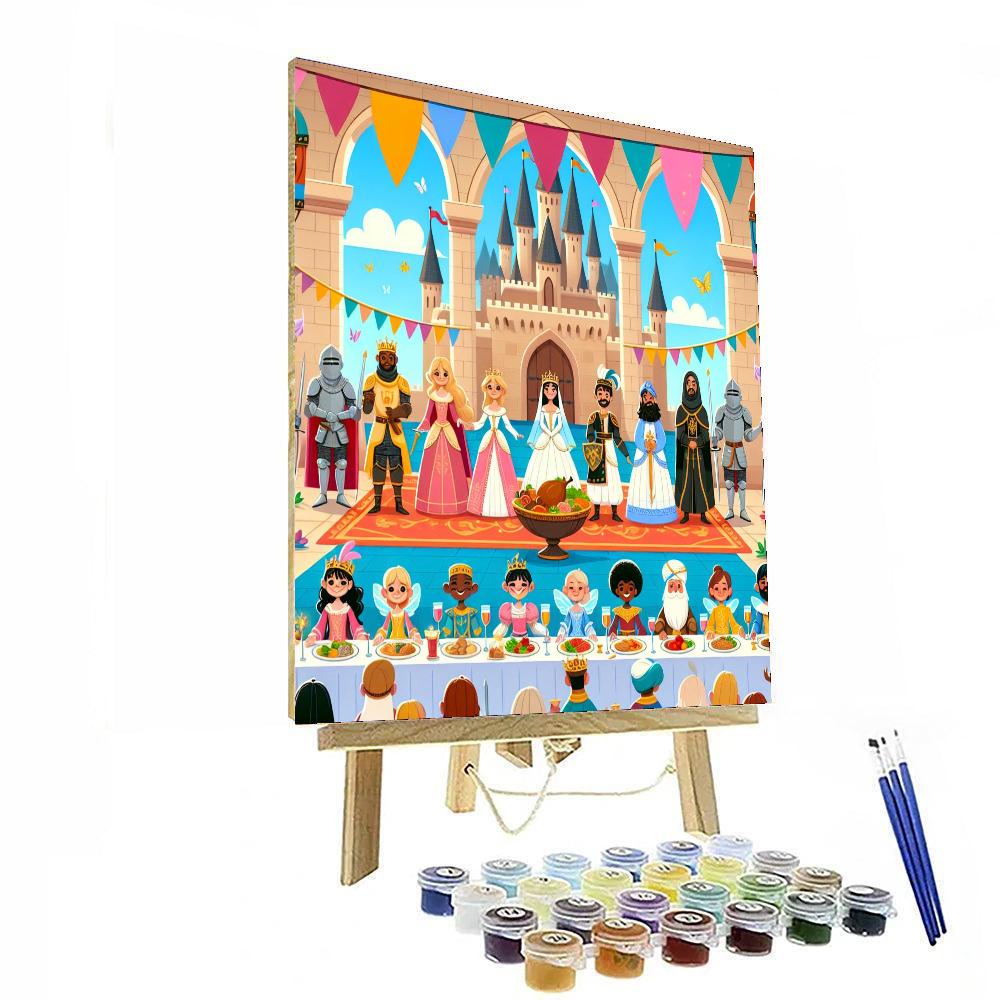 Fantasy Kingdom Feast Paint By Numbers Art
