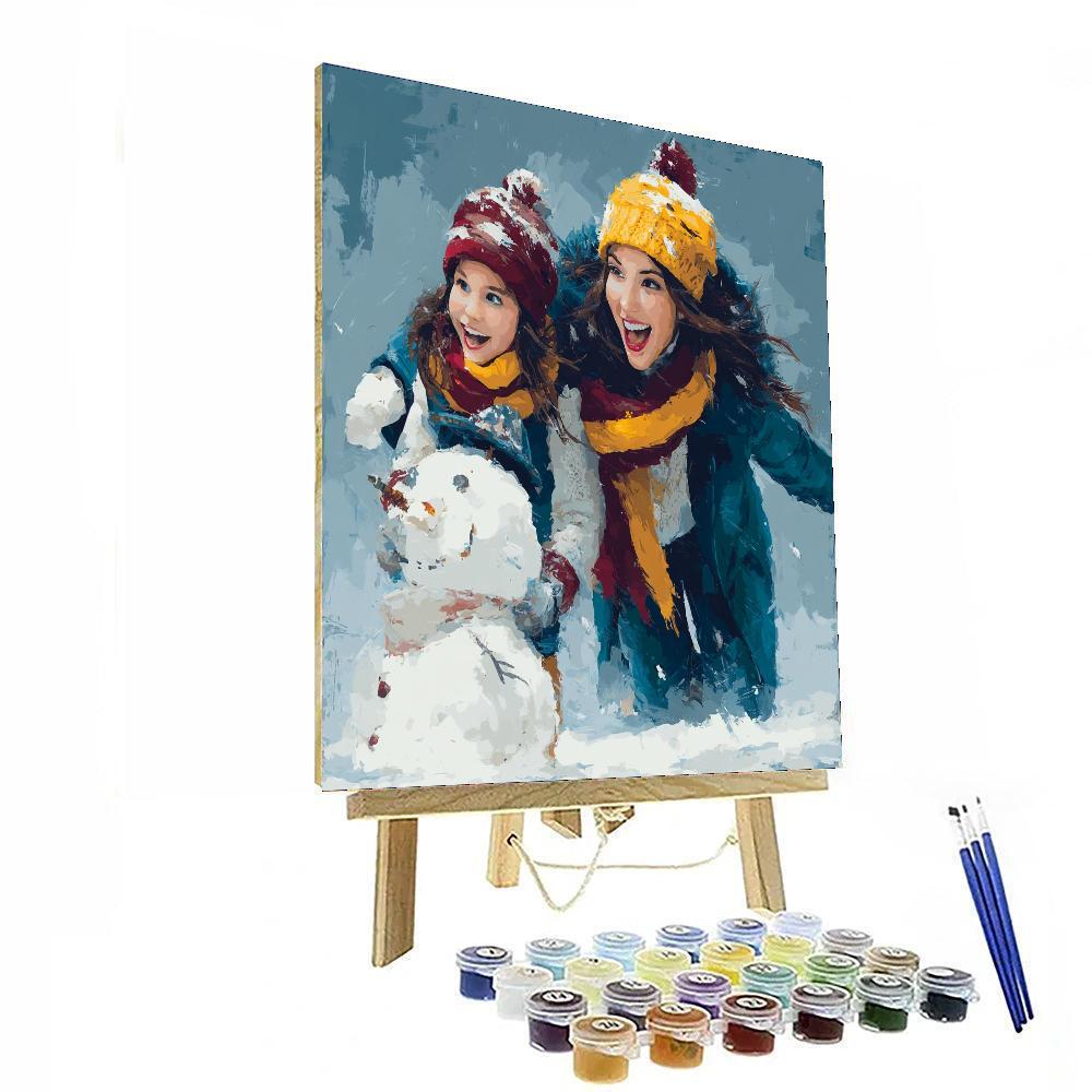 Playing In The Snow Numbered Painting Kits