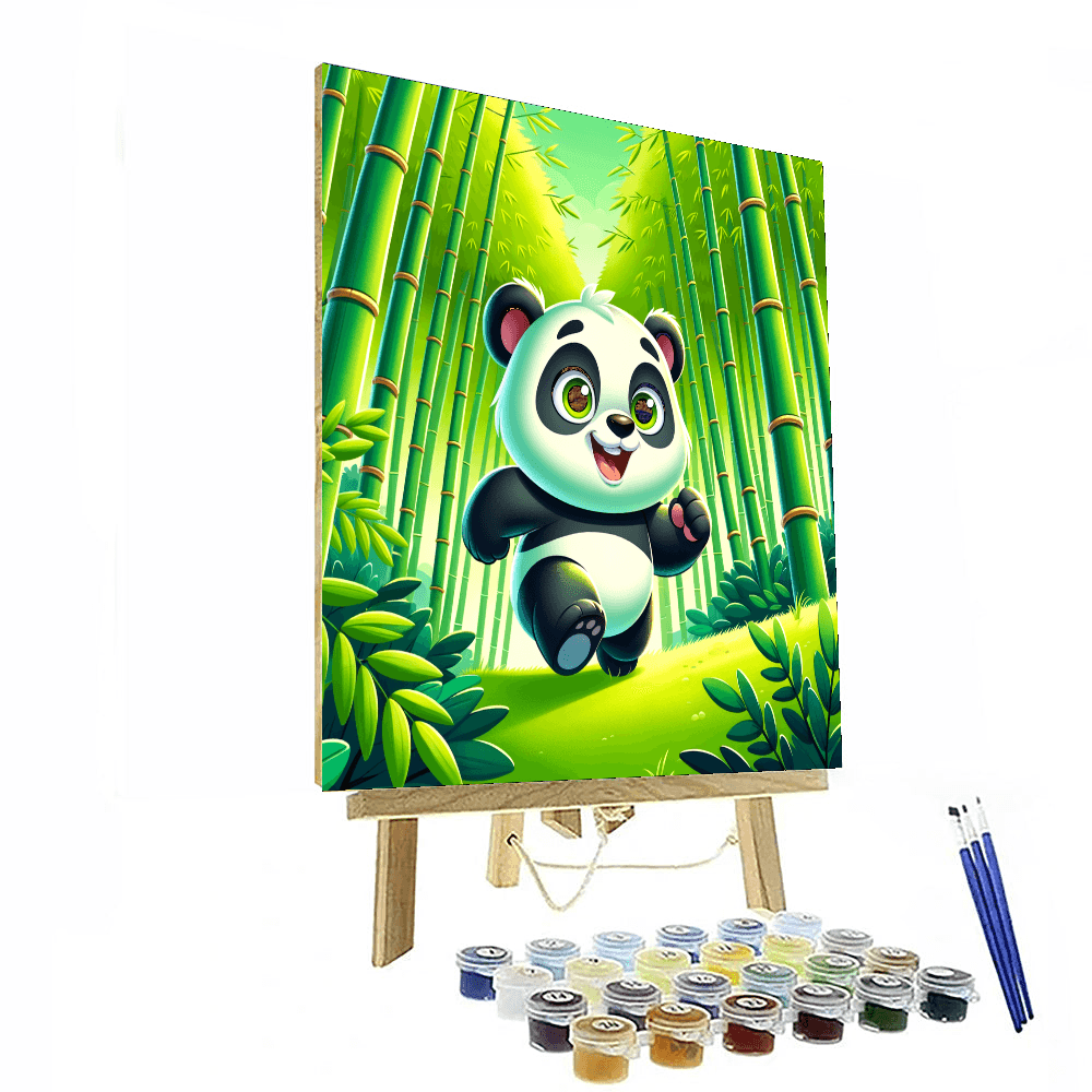 Playful Panda Adventure DIY Paint By Numbers