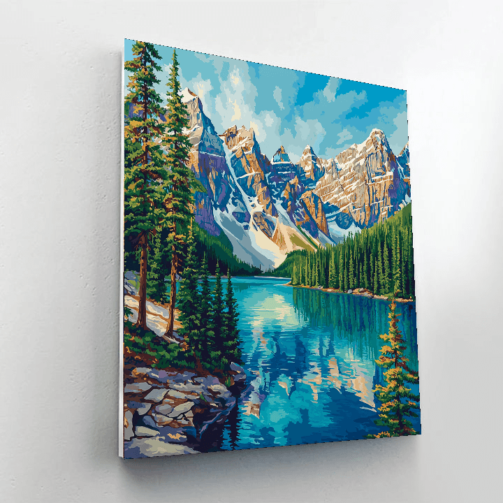 Moraine Lake - Canada Numbered Painting Kits