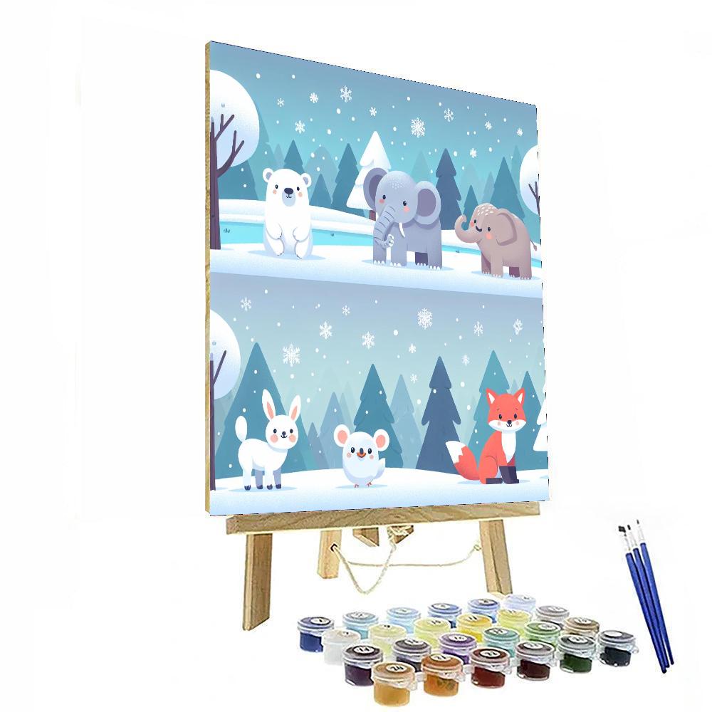 Winter Wonderland Wishes Painting By Numbers Kit